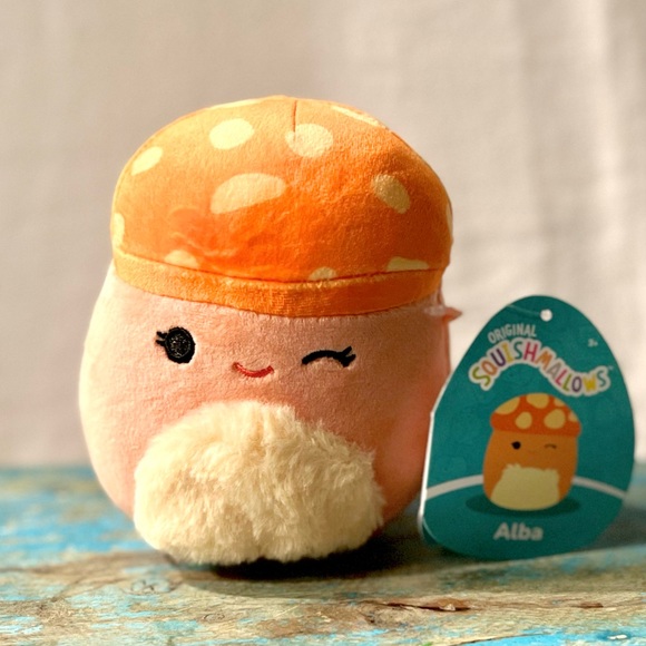 Squishmallows Toys Alba The Mushroom Squishmallow 5 Brand New 223